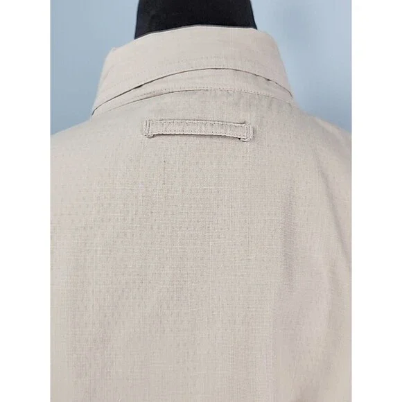 Orvis Mens Medium Long Sleeve Khaki Fishing Shirt Mesh Lined Vented Back - Picture 13 of 16